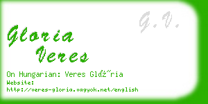 gloria veres business card